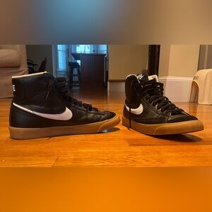 Nike Mid Blazers black white and tan size 9. These were custom made.